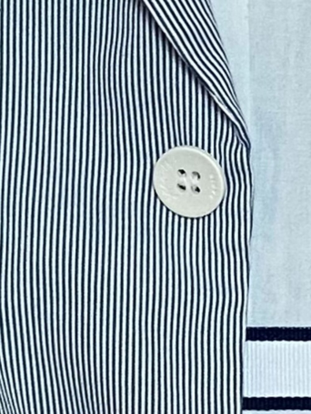 Jacadi Navy Blue Pin Striped Blazer 4A - Picture 6 of 6